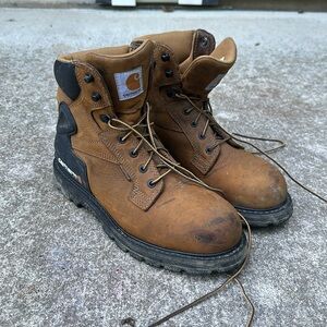 CARHARTT HERITAGE WATERPROOF 6" STEEL TOE WORK BOOT SIZE 9